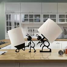 2-Pack Simple Practical Tissue Holder - Cute Modern Ant Shape, Lively Animal Design.This Elegant Toilet Paper Holder Adds Humor And Style To Bathroom Space, Suitable Home Decoration, Office Restroom Or Any Washing Area.Choice Family Bathroom - 2 - Xem 10