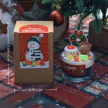 Set di candele profumate natalizie, con candele a forma di Babbo Natale, pupazzo di neve, renna e albero di Natale. Crea un'atmosfera calda e festiva. Ideale come candele da tavola per riunioni familiari, celebrazioni invernali o come regali romantici per amici, bambini e familiari. Decorazioni natalizie, composizioni natalizie