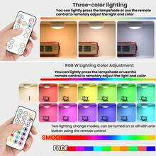 1/3/6 piezas Luces de gabinete LED de colores con control remoto - Alimentadas por batería, luces de pintura, luces de pintura LED magnéticas con control remoto regulable y temporizador, luces nocturnas LED de gabinete con pulsador, luces de decoración de pasillo y armario, 16 modos de iluminación, luces de exhibición de arte, adecuadas para marcos, decoración de pared, interior, aplicables a dormitorio, sala de estar, decoración del hogar, armario y pasillo