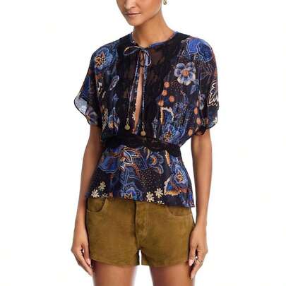 FARM Rio Snakes Bouquet Blouse |