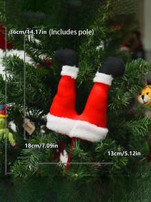 1 buc Crăciun Elf picior ramură inserții ornamente, decorațiuni ornament brad de Crăciun, Moș Crăciun și Crăciun Elf figurină picior, decor scenă, decor festivaluri, decor cameră, decor casă, decor birouri, decor petrecere tematică, decor Crăciun, picior de Crăciun