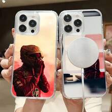 1PC F1 Racing L-Lewis H-Hamilton Phone Case Magnetic for  16 14 13 11 12 15 Pro Max X XR XS Plus SE Soft Clear Tpu Cover,Covercompatible with  17 Hülle, 17 pro Hülle, 17 promax Hülle