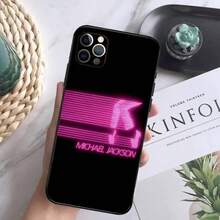 Custodia per telefono classica con ballerino Michael J. Jackson, compatibile con 16, 15, 14, 13, 12 Mini, 11 Pro, XR, X, XS, MAX, 7, 8 Plus, cover in silicone morbida nera. Compatibile anche con custodia per Samsung Galaxy S17, S17 Pro, S17 Pro Max - Z3 - Visualizzare 10