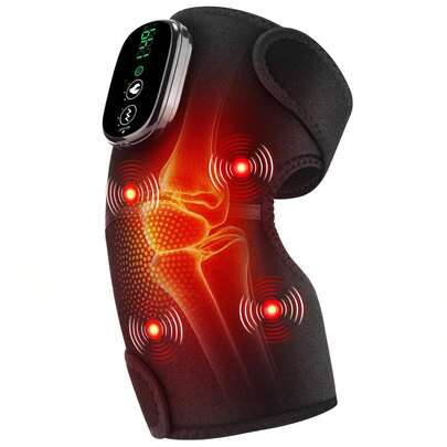 Electric Knee Massager, Portable Heated And Vibrating Knee Brace, Joint Protection Heating Band, USB Rechargeable, Heating Pad For Knee Pain, Heated Knee Brace, Cordless Heated Knee Wrap