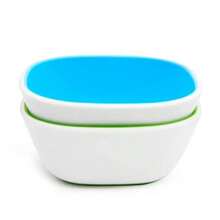 Splash Bowls - 2pk - Blue/Green - Durable Plastic - Perfect For Dining And Party Use