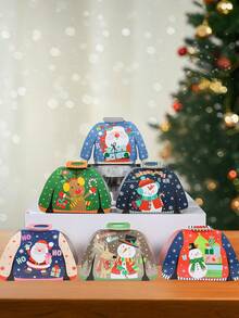 Hộp kẹo Giáng sinh 24 chiếc, Hộp quà Giáng sinh có hình ông già Noel, người tuyết, nai sừng tấm, chim cánh cụt, chủ đề áo len xấu xí, hộp quà tặng tiệc Giáng sinh, đồ trang trí Giáng sinh cho gia đình, đồ trang trí tiệc Giáng sinh, đồ dùng cho lễ hội tại nhà, đồ trang trí Giáng sinh, đồ trang trí Giáng sinh, đồ dùng cho tiệc ngày lễ, đồ trang trí mùa đông, đồ trang trí tiệc năm mới, quà tặng Giáng sinh - Nhiều màu - Xem 3