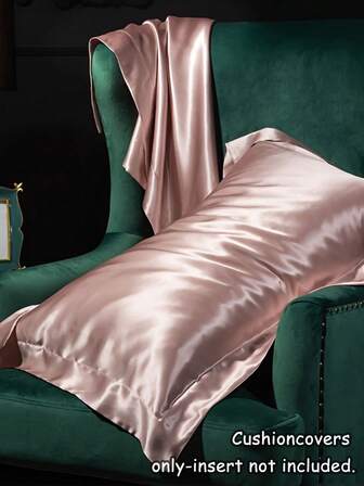 Lyxigt örngott i mullbärssiden, 25 mm satintyg, allergivänlig enfärgad, med kuvertförslutning, endast handtvätt, 120-140 g/m² - mjuk och slät textur, lämplig för hår och hud, hypoallergent sängkläder | smalt örngott