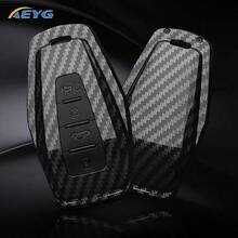 For Carbon Fiber Style ABS Car Key Case Cover, For Geely For Coolray X6 For Geometry C Emgrand Global Kulrey Hawk GX7 For Okavango
