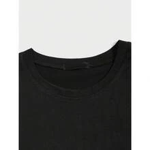 Black  Rock Band T-Shirt International Music Unisex Male Female 100% Cotton Premium Top Streetwear Launch Immediate Shipping Various Colors!! Plus Size - 黑色 - 查看 5