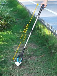 1pc (Random Color) Foldable Aluminum Alloy Trash Clamp Sanitary Clamp Cleaning Tool Pick Up Reacher Garbage Picker With Foldable Clamp, Tools For Men