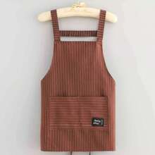 1pc Apron For Women, Sleeveless, Comfortable Breathable, Large Pocket, Dirt-Resistant, Striped Design, Suitable For Kitchen & Home Use - Multicolor - View 15