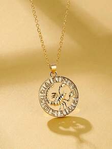 قلادة السلاسل لنساء ١ قطعة من الفضة الإسترليني عيار ٩٢٥ للبراج الإثنى عشر ، هدية مجوهرات فاخرة للبنات في عيد ميلادهن أو حفلة التخرج