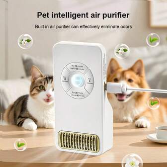 1pc Pet Cat Air Purifier, Built-In Sensor, Automatic Stop And Operation, USB Powered, Air Purification, Clean Air, Fresh Air, Purifier, Cat Litter Box, Dog Bed, Cat Bed, Bathroom, Car