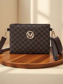 Minimalist Retro Fashion One Shoulder Small Square Bag, Versatile Elegant Shoulder Bag For Women, Fashionable Exquisite Minimalist Elegant Crossbody Bag, Lightweight Commuter Versatile Handbag For Women - Multicolor - View 1