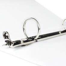 Wilson Jones Carpeta Arillo tipo "O" de 1", para 220 Hojas, Tamaño Carta, color Blanco.P7147 traducido al español: P7147 - Negro - Ver 3