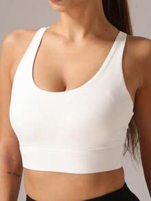 1 件女士弹力运动瑜伽胸罩，适合运动和户外活动