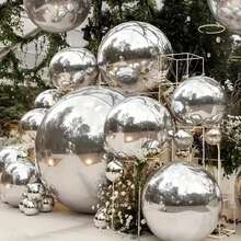 Oversized 4D Foil Balloons, Large Wedding Balloons, Outdoor Decorative Balloons, Multiple Colors, Suitable For Wedding Venue Decoration, Birthday Decoration, Indoor And Outdoor Arrangement, House Decoration, Valentine's Day Decoration, Proposal Background Decoration, Photography Props, Giant Balloons - Multicolor - View 4