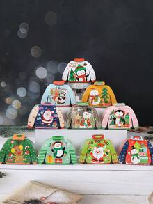 Hộp kẹo Giáng sinh 24 chiếc, Hộp quà Giáng sinh có hình ông già Noel, người tuyết, nai sừng tấm, chim cánh cụt, chủ đề áo len xấu xí, hộp quà tặng tiệc Giáng sinh, đồ trang trí Giáng sinh cho gia đình, đồ trang trí tiệc Giáng sinh, đồ dùng cho lễ hội tại nhà, đồ trang trí Giáng sinh, đồ trang trí Giáng sinh, đồ dùng cho tiệc ngày lễ, đồ trang trí mùa đông, đồ trang trí tiệc năm mới, quà tặng Giáng sinh - Nhiều màu - Xem 4