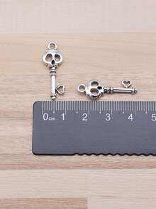 20pcs 26x9mm(1.02x0.35inch) Skull Heart Key Charms Pendant For DIY Jewelry Making Necklace Keychain Phone Chain Bracelet Making Accessories Handmade Craft Making Findings - Skull Key - View 10