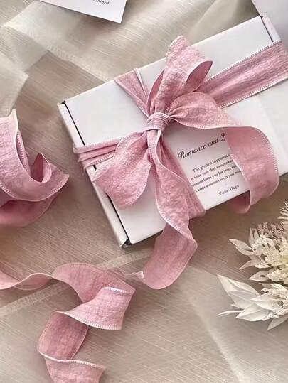 9 Meters/Roll Bubble Pleated Ribbon Gift Wrapping Ribbon, Handmade Bow Ribbon, Soft Fabric Bow Tie Floral Tie, Bubble Ribbon Pleated Flower Bouquet Wrapping Ribbon, Suitable For Gift Wrapping, Holiday Birthday Party Party Decoration Supplies, DIY Gifts, Home Decoration, Party Small Gifts, Valentine's Day, Wedding Decoration, Christmas, Bouquet Packaging And Other Holiday Supplies