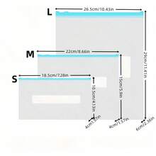 45/30/10/1pc Reusable Ziplock Bags, Airtight Leak-Proof Freezer Bags, Food Storage Organizer Bags, Produce Bags, Kitchen Accessories For Fruits, Vegetables, Grains