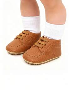 Infant Shoes Boys Girls Infant Sneakers Non-Slip Soft Rubber Sole Toddler Crib First Walker Lightweight Shoes