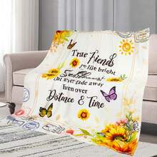 To My Sister,Super Soft Flannel Printed Blanket,As Birthday Gifts, Family, Wedding, Souvenir Blankets, Polyester Blankets Suitable For All Seasons, Washable, Machine Washable, Lightweight, Breathable, Comfortable, Warm, Unique, 280gsm For Him, Her Personalized Ideal Gifts For Her,Perfect Nap, Camping, Travel, Home, Daily Life, Office Decoration, Birthday, Anniversary, Valentine's Day, Thanksgiving, Christmas, Halloween, Wedding, New Year Gifts ,Sofa,Bed,Car,Bedroom,Living Room,Office,  Outdoor Camping, Beach,Wall Decoration - 多色13 - 查看 3