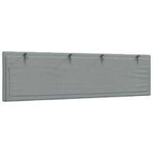 Kopfteil-Kissen "Hanko" Hellgrau 180 Cm Stoff - Xám - Xem 6