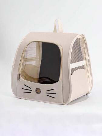 Cat Carrier Space Capsule Portable Pet Backpack With Side Access, Large Capacity, Breathable Design Ideal For Small Cats Fashionable Breathable Cat Backpack, Oxford Cloth Multi-Function Foldable Large Capacity Outdoor Pet Carrier Pet Carrier Backpack, Going Out Large Cat Backpack Transparent Space Capsule Breathable Portable Bag Backpack Cat Dog Supplies