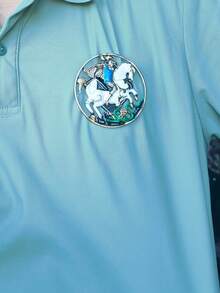 1pc Alloy Ancient Roman Knight Badge, 6.5cm/2.56in, Brooch For Men And Women, Creative Cultural Gift