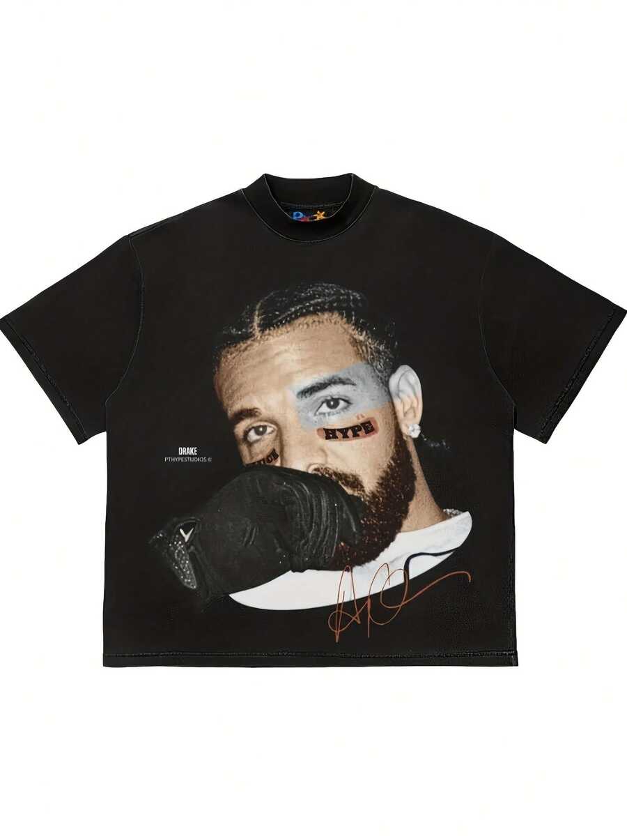 Men T-Shirts - 黑色 - 查看 1