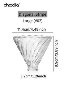choxila 1Pc Hand-Drip Filter Paper Holder, Coffee Filter Cup Stand, V-Shaped Coffee Filter Cup, Diagonal Pattern Coffee Filter, Drip-Type Coffee Funnel, Suitable For Entertaining Guests During Saudi National Day - Coffee Filter - View 8