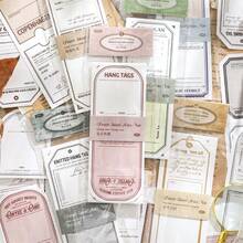 Vintage Symmetrical Floral Memo Pads, French Island Series Scrapbooking Decorative Papers, Tear-Off Style Decorative Underlayment, Literary Style Diary Decorative Materials