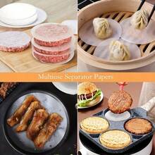 Stainless Steel Burger Press With Wooden Handle, Round Non-Stick Hamburger Patty Maker, Meat Mold Tool For BBQ, Grill & Homemade Burger Making - Silver - View 4