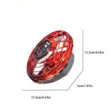 Juguete de giro suspendido con iluminación, juguete de novedad de giro de vuelo libre con aire comprimido, juguetes giratorios voladores creativos para adolescentes