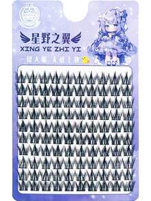 100 piezas de pestañas postizas de alta capacidad - Diseño segmentado, volumen estético y realzador multiescena