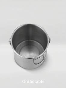 1pc Outdoor Folding Camping Cup, Portable Stainless Steel Collapsible Water Cup, Coffee Mug, Camping Mug, Heating Capable, Outdoor Beer Cup, Multi-Functional Camping Cookware, 750ml