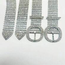 Vintage Silver Waist Belt, 1PC - Full Diamond-Encrusted For High-End Elegant Women, Wonderful Gift For Elegance Lovers, Suitable For Daily Wear, Evening Gatherings & Glamorous Casual, A Thoughtful Present For Women Into Timeless Sparkling Aesthetics