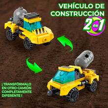 ELE-GATE 2-In-1 Building Blocks Toy Cargo Vehicle 32pcs - Multicolor - View 3