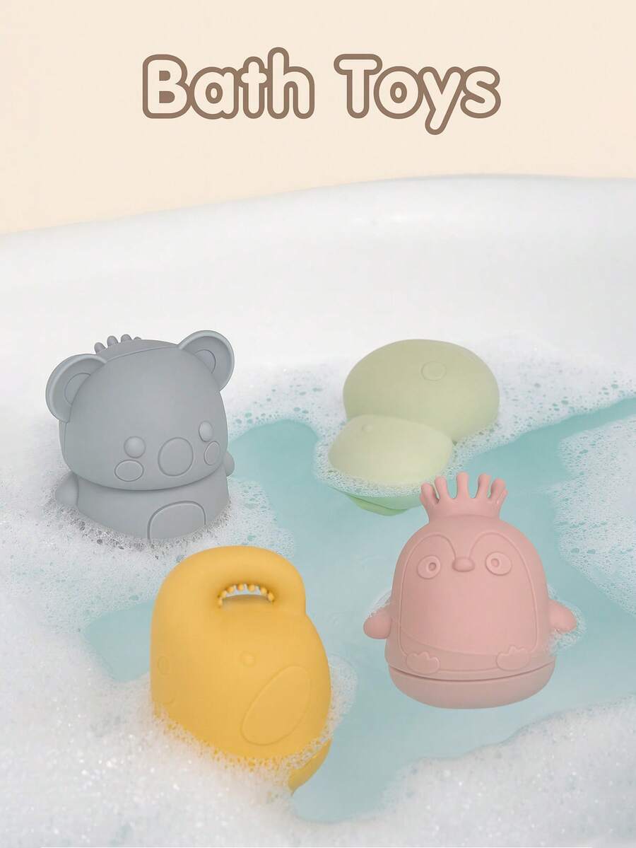 1pc Animal Shaped Baby Bath Toy, Bathing Plaything