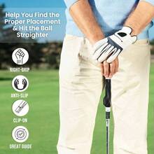 Clip - On Grip Trainer, Swing Training Aid Improving Proper Hand Positioning - Đen + trắng - Xem 8