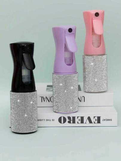 Bouteille de vaporisateur de luxe en diamant | Outil de coiffure de 200 ml Vaporisateur à brouillard fin | Distributeur de liquide cylindrique créatif | Convient pour les bouteilles de distribution de liquide de voyage, les outils de beauté et de maquillage, les bouteilles de vaporisation, etc. Bouteille de rangement cosmétique pour salon de coiffure, outil de beauté et de santé, atomiseur hydratant cosmétique pour la maison et l'école, cadeau de Noël, hydratation essentielle d'automne