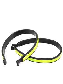 2 Stücke reflektierende Hosenclips Sicherheitsstreifen für Outdoor-Radfahren, Knöchel-Bein-Fahrrad-Hose Clip mit hoher Sichtbarkeit