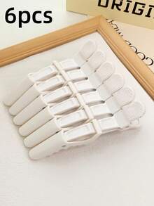 36/24/12/10/7/6/1pc Set Salon Crocodile Clips, Plastic Crocodile Clips, Seamless Bangs Clips, Duck Bill Crocodile Clips, Makeup Artist Side Positioning Clips, Hairstylist Sectioning Clips, Suitable For Salon, Home Or Hotel Travel, Non-Slip Crocodile Clips, Multi-Functional Hair Clips, Hairstyling Tools, Head Accessories, Hair Accessories For Women - Multicolor - View 21