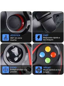V8 Joystick Gamepad Wireless Bluetooth Controller For PC Rechargeable For Android, IOS And Windows Ideal For Mobile Games - Black - View 4