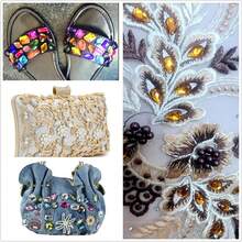 100 viên đá pha lê Acrylic mặt phẳng nhiều kích cỡ dùng để may thủ công, trang trí váy, quần áo, giày dép, túi xách - Màu Hồng Tươi - Xem 7