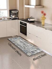 3mm Thick Textured Carpet Pattern Gray Series Luxury Style Absorbent Floor Mat, Silica Gel Absorbent Kitchen Mat With Rubber Backing, Decorative Carpet Texture Mat Suitable For Living Room, Bedroom, Kitchen And Dining Area - Easy Maintenance Floor Mat, Especially Suitable For High Traffic Areas, Rectangular Design, Home Decor - Multicolor - View 17