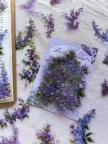 30pcs/Pack PET Wisteria Flower Branch Stickers, DIY Landscaping Materials, Scrapbooking Decorative Stickers