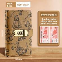 2026 New Personalized Password Lock Notebook - Portable Private Diary, Suitable For Travel And Daily Recording (Ideal Valentine's Day Gift) - Bear Model - View 12