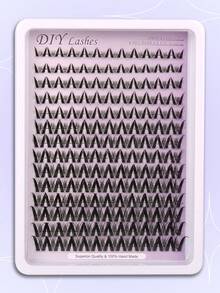 Himirell 140 件 C 卷漫画睫毛簇，8-16 毫米纤细自然睫毛簇，柔软舒适的 DIY 单根假睫毛，易于佩戴和重复使用，适合日常化妆 - C - 查看 7